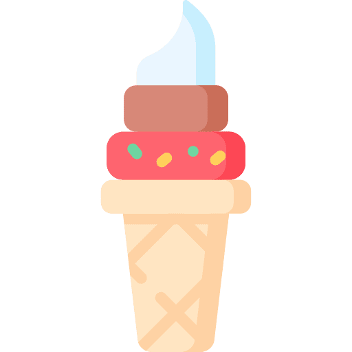 Ice cream cone summertime dessert scoops icon Ice cream cone summertime dessert scoops icon