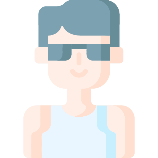 Man sunglasses black hair avatar icon Man sunglasses black hair avatar icon
