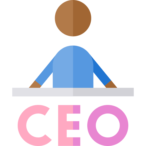 Ceo leader professions and jobs user icon