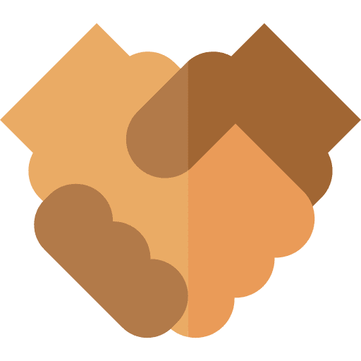 Intermediary agreement mediator business partnership icon