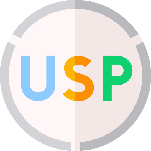 Usp business and finance marketing strategy icon