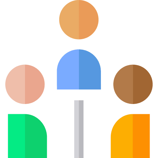 Intermediary mediator intermediary networking icon