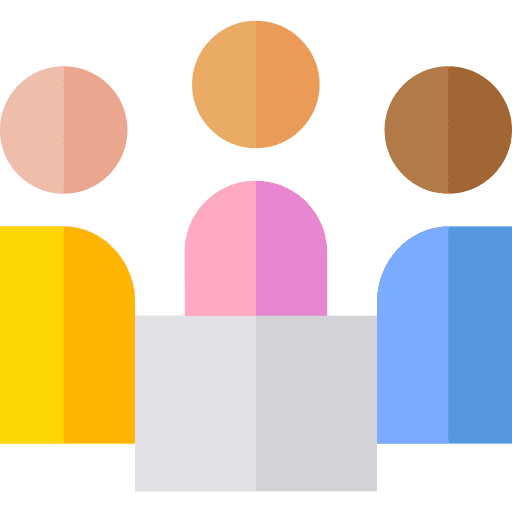 Third party networking teamwork network icon