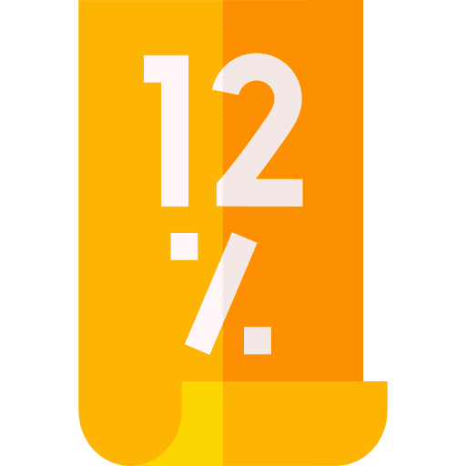 12 percent sale label icon