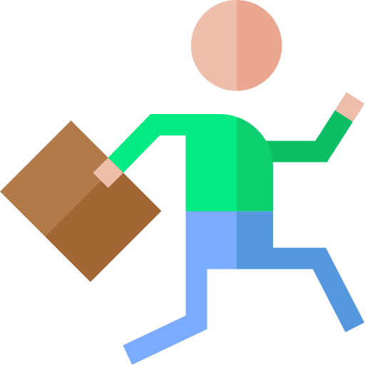 Busy briefcase business overload icon