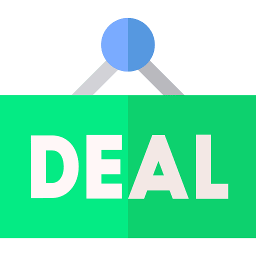 Deal signboard promotion hanging icon