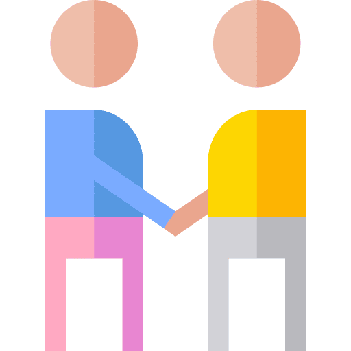 Etiquette agreement partnership handshake icon