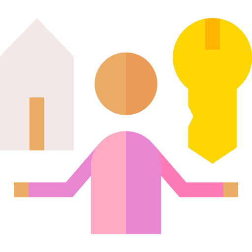 Ownership money business house icon