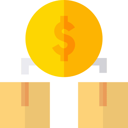 Value chain money network supply chain icon