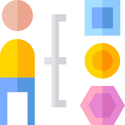 Assortment business and finance alternative management icon
