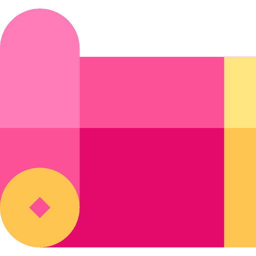 Mat mat sports and competition stretching icon
