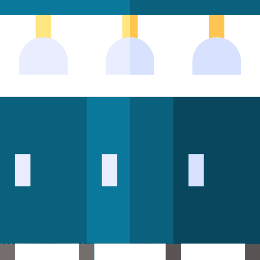 Showers furniture public hygienic icon