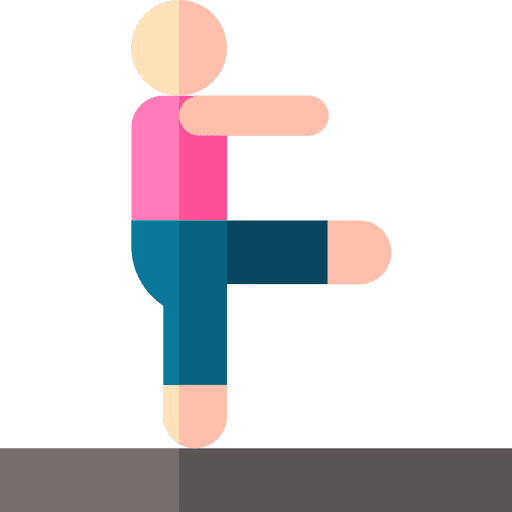 Stretch pilates wellness people icon