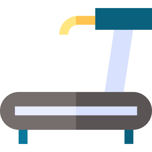 Treadmill working training treadmill icon