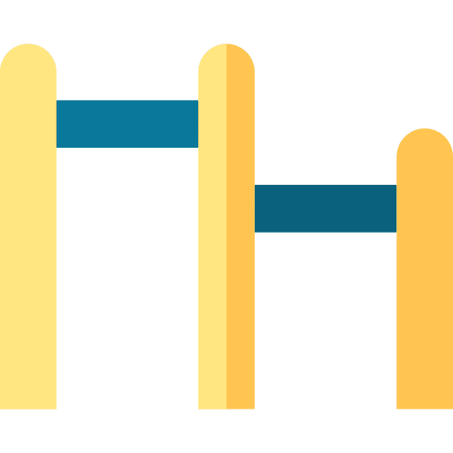Bars pull up bar sports and competition sport icon