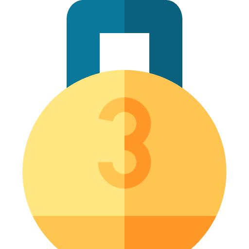 Kettlebell weight gymnastic exercise icon