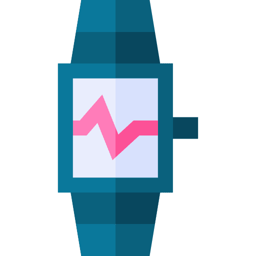 Smartwatch technology medical app wellness icon