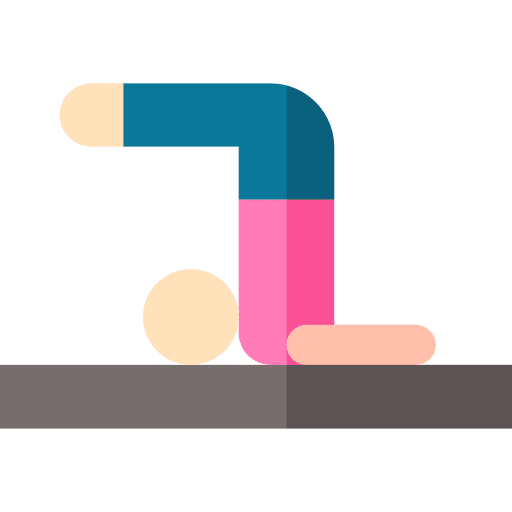 Stretch pilates exercise relaxing icon