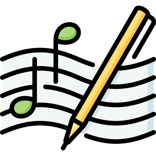 Composing song music creativity icon
