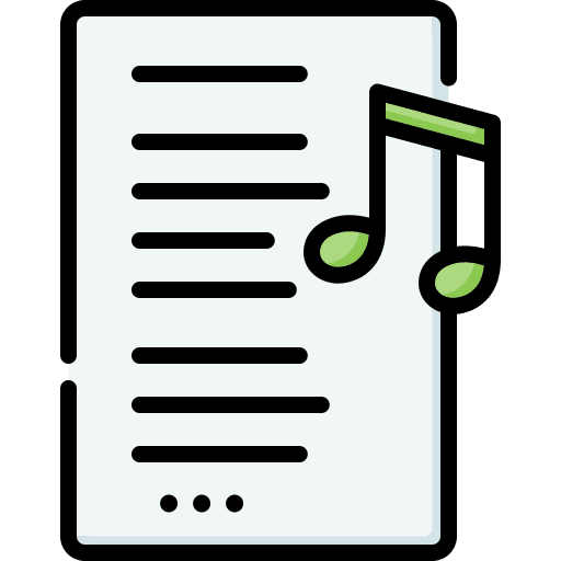 Lyrics document song file icon