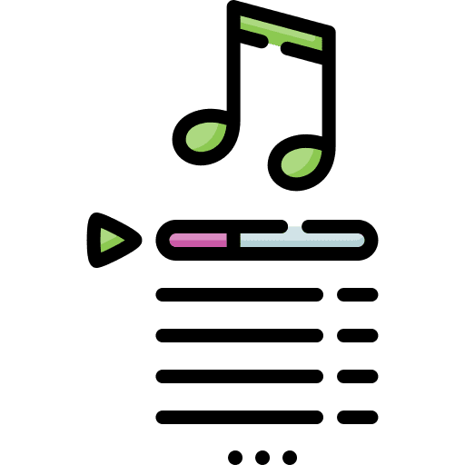 Playlist musical note ui music and multimedia icon Playlist musical note ui music and multimedia icon