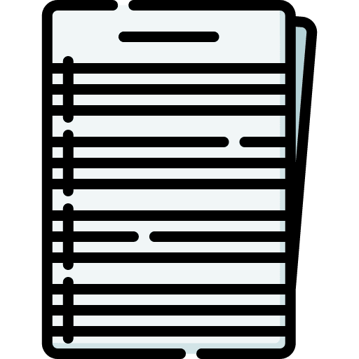 Sheet music paper music score document icon Sheet music paper music score document icon