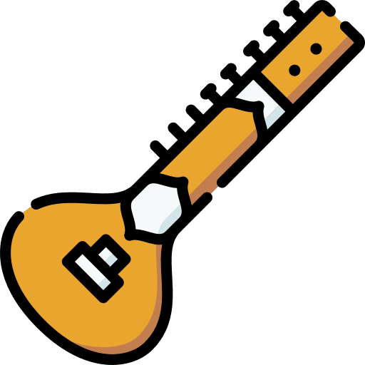 Sitar india sitar orchestra icon Sitar india sitar orchestra icon