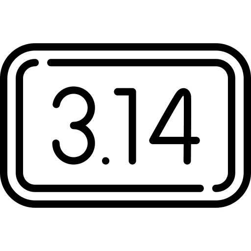 Pi diameter irrational maths icon Pi diameter irrational maths icon