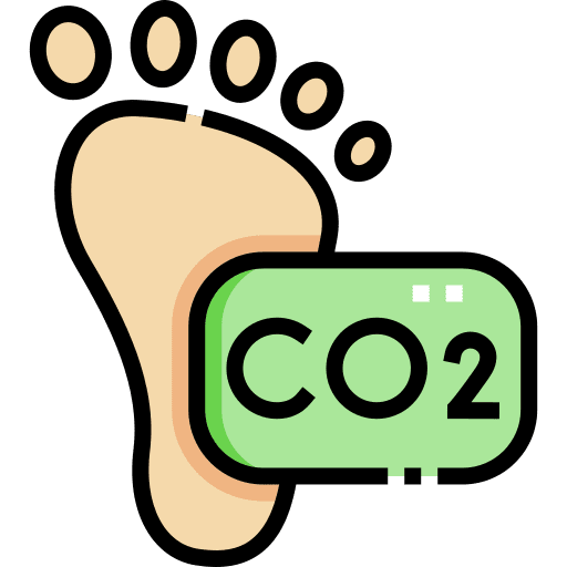 Carbon footprint sustainable sustainability carbon footprint icon
