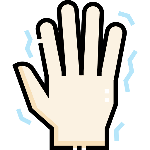 Parkinson tremor shaking hand icon Parkinson tremor shaking hand icon