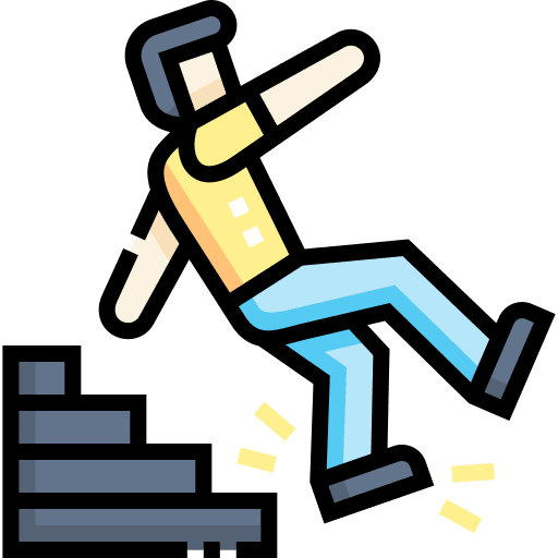 Accident people fall accident icon Accident people fall accident icon