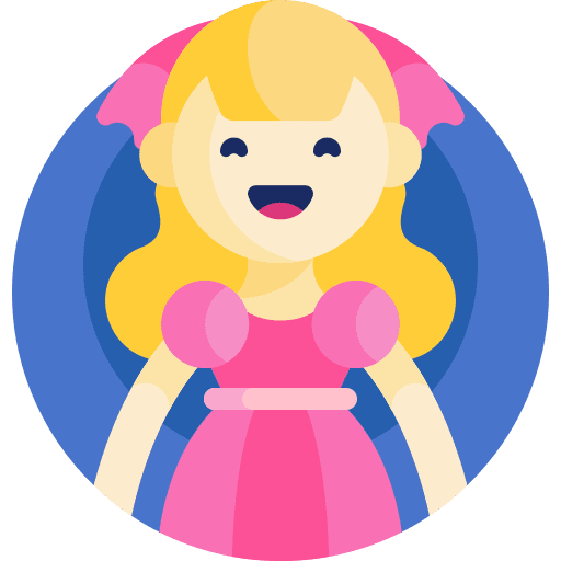 Doll kid and baby children child icon