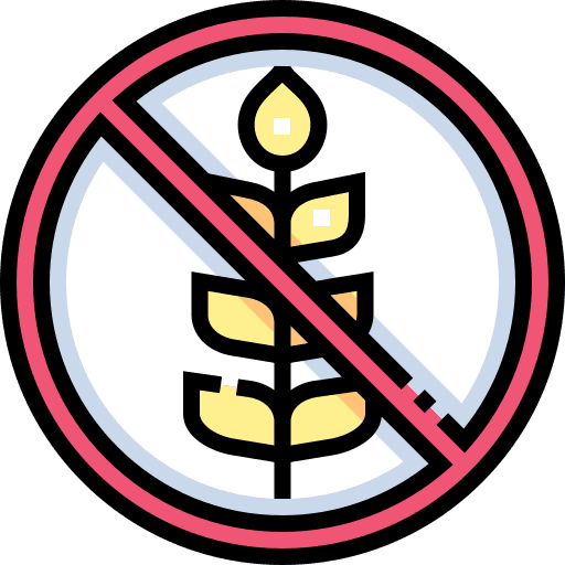 Gluten free food allergy wheat grain icon Gluten free food allergy wheat grain icon