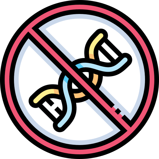 No gmo prohibition dna shapes and symbols icon No gmo prohibition dna shapes and symbols icon