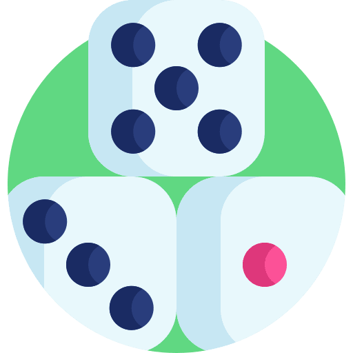 Dice play toy kid and baby icon Dice play toy kid and baby icon
