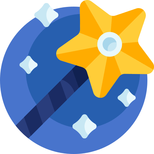 Magic wand kid and baby fairy tale magic wand icon Magic wand kid and baby fairy tale magic wand icon