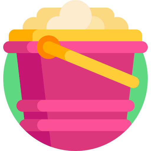 Sand bucket kid and baby child summer icon Sand bucket kid and baby child summer icon