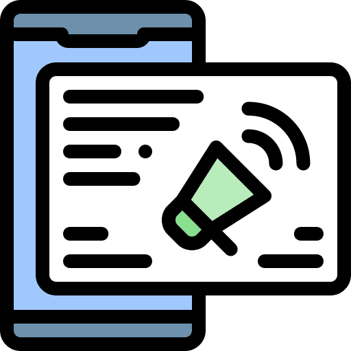 Marketing marketing smartphone digital icon