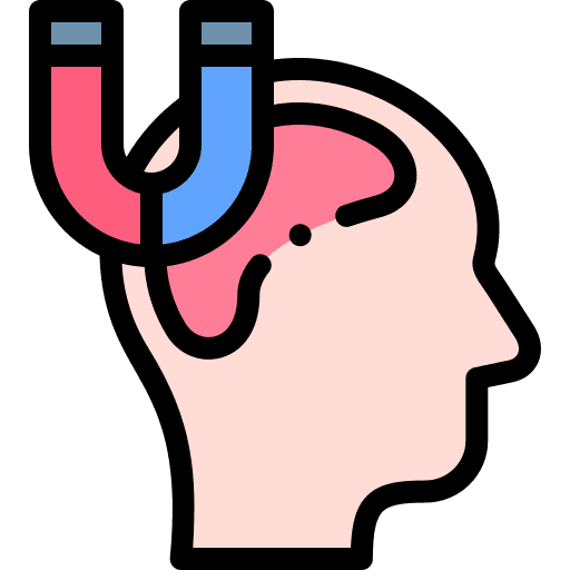 Magnet mind head marketing icon