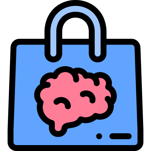 Shopping bag neuromarketing shopping bag shopping icon