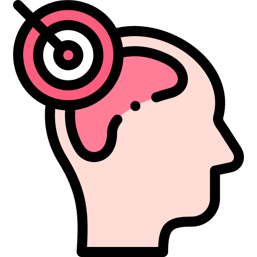 Target target neuromarketing head icon