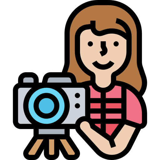 Photography profession photographer electronics icon