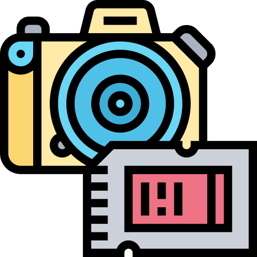 Memory card electronics device storage icon