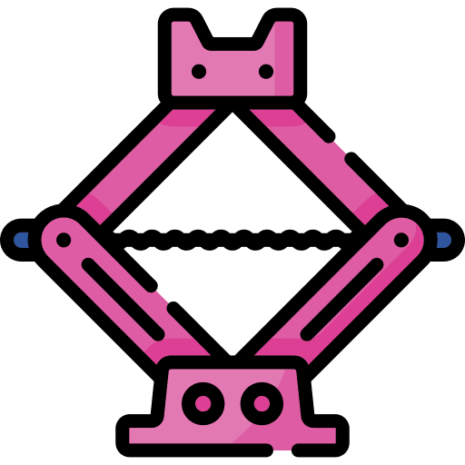 Car jack construction and tools electronics device icon Car jack construction and tools electronics device icon