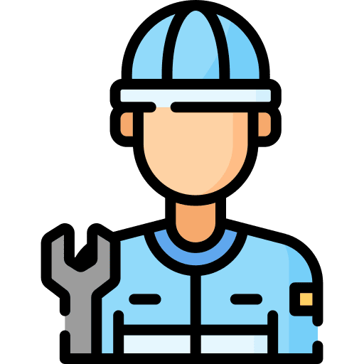 Mechanic mechanic caucasian people icon