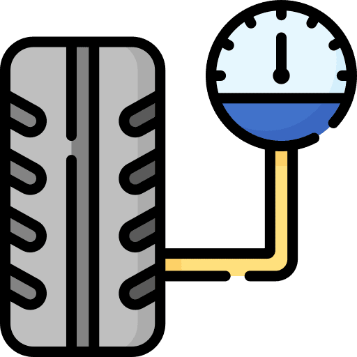 Pressure auto wheel inflate icon Pressure auto wheel inflate icon