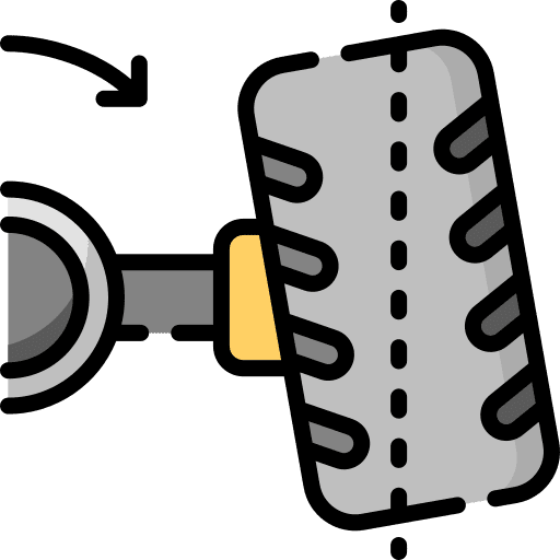Wheel alignment garage transportation vehicle icon
