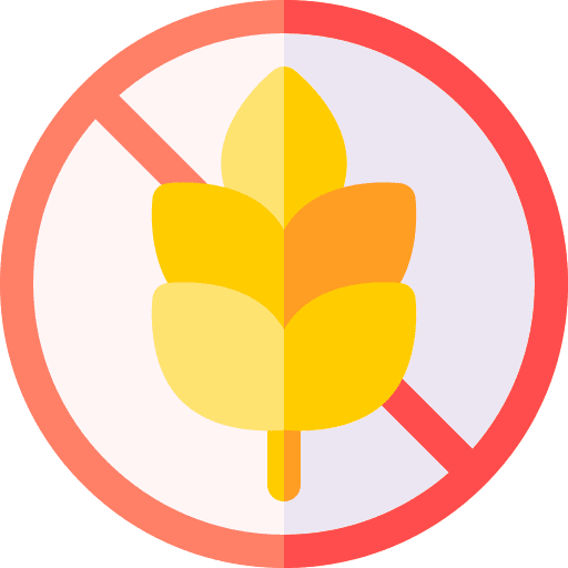 Gluten free food food and restaurant allergen icon