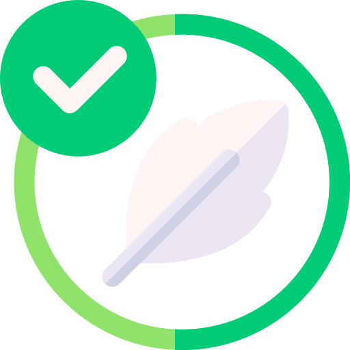 Hypoallergenic check healthcare and medical symbol icon Hypoallergenic check healthcare and medical symbol icon