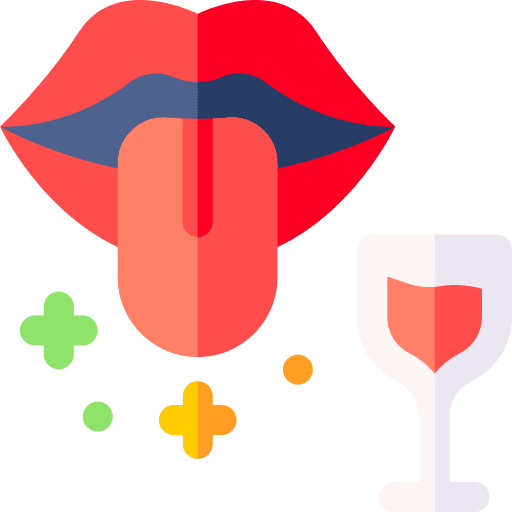 Taste food and restaurant human body body part icon Taste food and restaurant human body body part icon